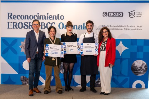 Berrikuntza gastronomikoa saritu dute Eroski eta Basque Culinary Center-ek