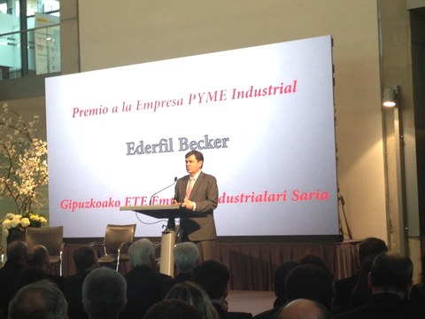ETE Enpresa Industrialaren saria jaso du Ederfil Becker kooperatibak