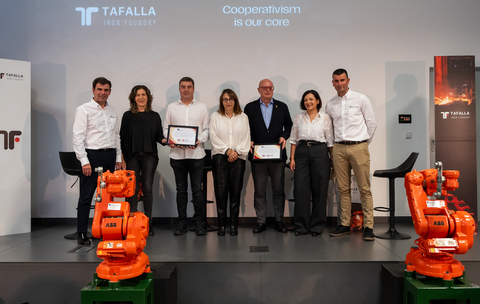 Tafalla Iron Foundryk 50.000 eurotik gorako balioa duten bi robot industrial eman dizkio dohaintzan CIP Tafallari